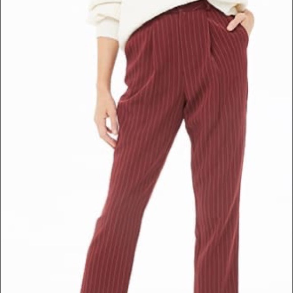 Pinstripe Pleat-Front Pants - Picture 1 of 1